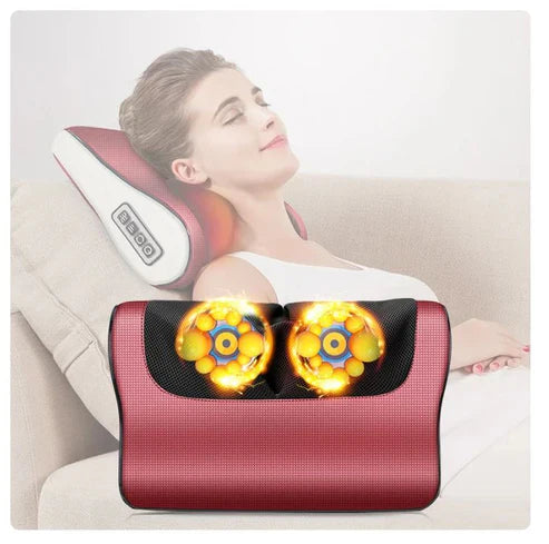 Bizzy Mart™ Red Pillow Massager – جهاز تدليك الوسادة الحمراء