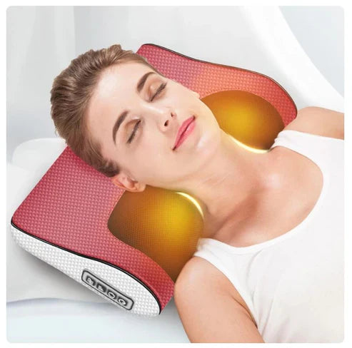 Bizzy Mart™ Red Pillow Massager – جهاز تدليك الوسادة الحمراء