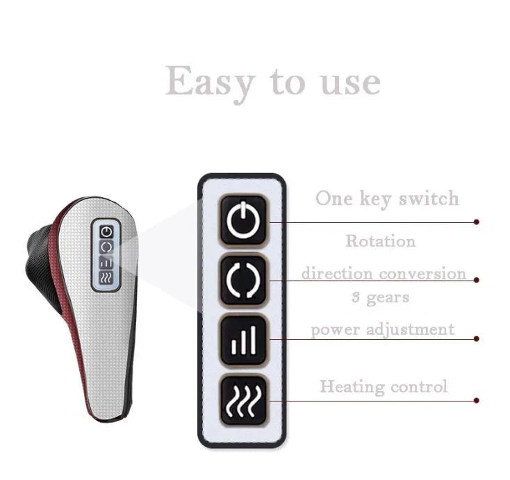 Bizzy Mart™ Red Pillow Massager – جهاز تدليك الوسادة الحمراء